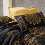 (cottonbox)100% Памучна Сатен постелнина - Alvina Gold - Image 2