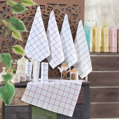 (Galena) 100% ПАМУЧЕН Сет од 4 кујнски КРПИ / ПЕШКИРИ - Тиволи