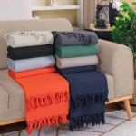 (Galena) 100% Памучно Пике/Прекривач 200*230 – Серија: Roma - Orange - Image 3