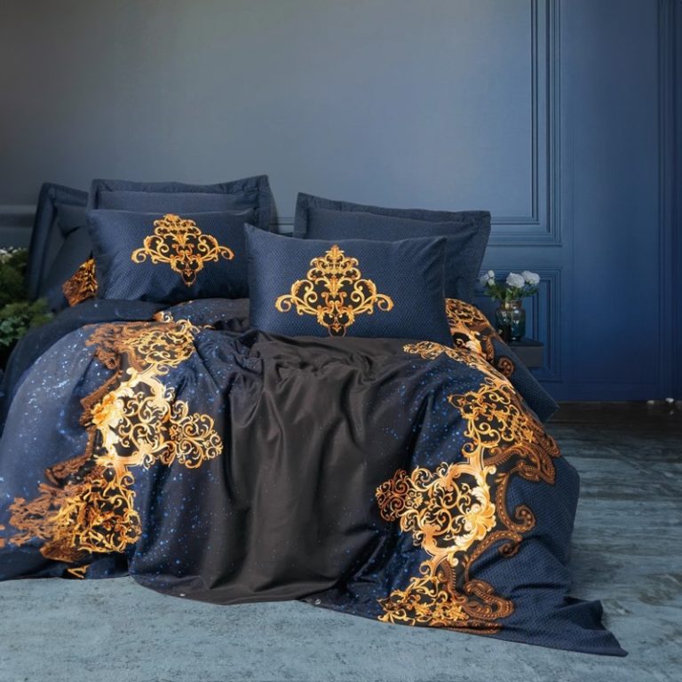 cottonbox-galena-100-pamuk-saten-postelnina-Tutsu-Navy-Blue2