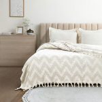 (Galena) 100% Памучно Пике/Прекривач 200*230 – Серија: Naomi - Беж