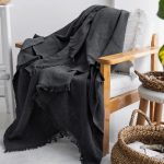 (Galena) Merlin - 100% Памучни прекривачи за тросед 170*200 - Антрацит - Image 3