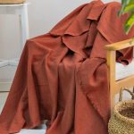 (Galena) Merlin - 100% Памучни прекривачи за тросед 170*200 - Бордо - Image 3