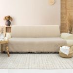 (Galena) Merlin - 100% Памучни прекривачи за тросед 170*200 - Крем - Image 6