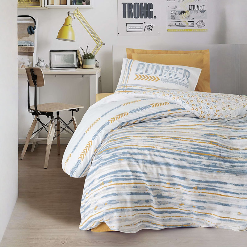 (cottonbox) Детска 100% Ranforce Памучна постелнина - Dashon - Yellow