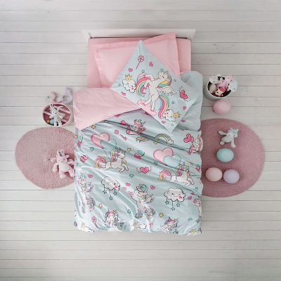 (cottonbox) Детска 100% Ranforce Памучна постелнина - Twinka - Pink