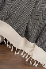 100% Памучни прекривачи за тросед 150*200 - Baliksirti - Black - Image 3