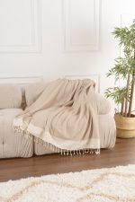 100% Памучни прекривачи за тросед 150*200 - Baliksirti - Beige