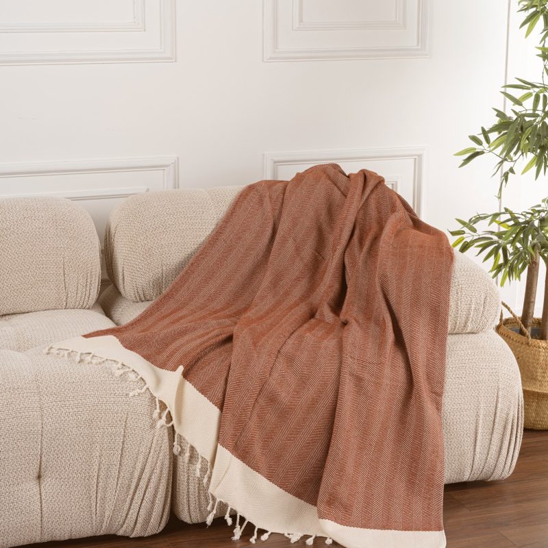 100% Памучни прекривачи за тросед 150*200 -Baliksirti - Tile Red