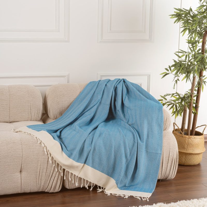 100% Памучни прекривачи за тросед 150*200 Baliksirti - Turquoise