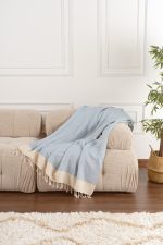 100% Памучни прекривачи за тросед 150*200 - Baliksirti - Light Blue
