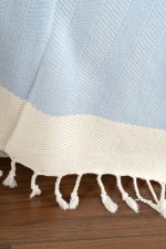 100% Памучни прекривачи за тросед 150*200 - Baliksirti - Light Blue - Image 3