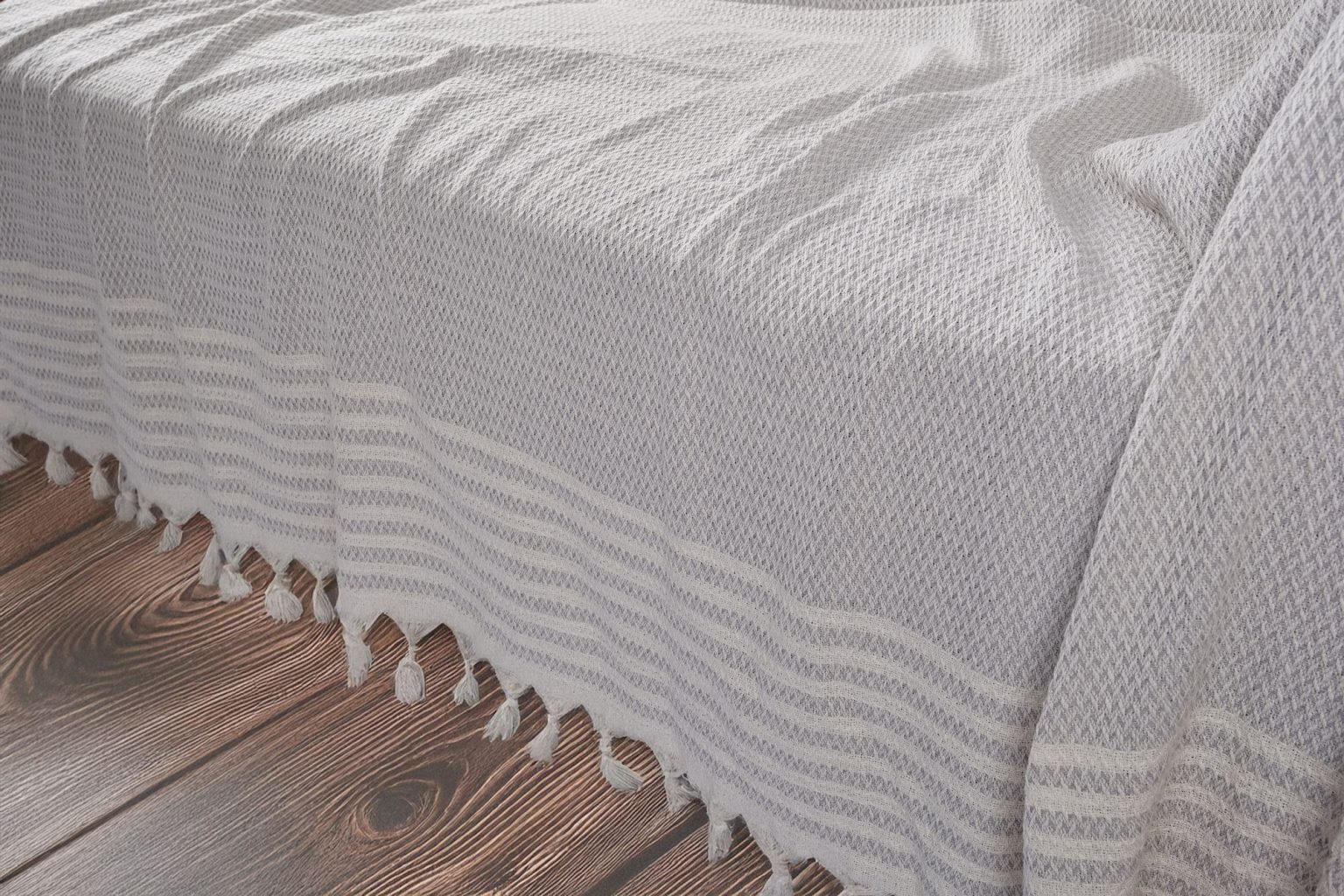 100% Памучни прекривачи за тросед 180*230 - Sophia - Grey - Image 2