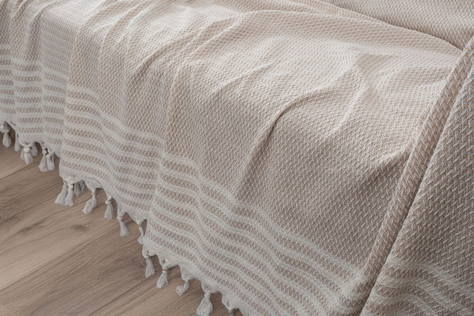 100% Памучни прекривачи за тросед 180*230 - Sophia - Cream - Image 2