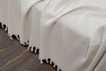 100% Памучни прекривачи за тросед 180*230 - Ayla - Ecru - Image 2