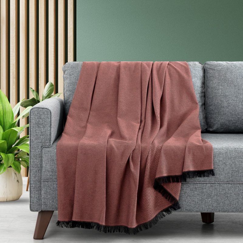 100% Памучни прекривачи за тросед 160*200 - Lalin 160 - Tile Red