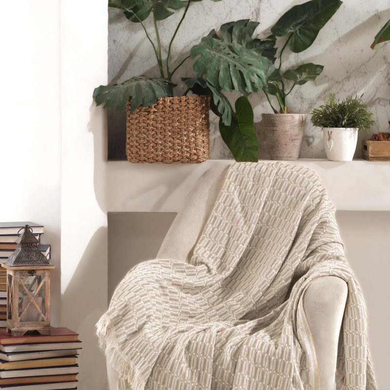 100% Памучни прекривачи за тросед 170*210 - Vizyon - Beige