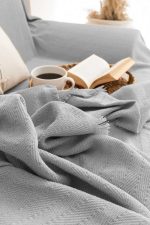 100% Памучни прекривачи за тросед 180*300 - Light Grey - Image 7