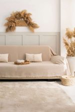 100% Памучни прекривачи за тросед 180*300 - Rio - Beige - Image 7