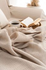 100% Памучни прекривачи за тросед 180*300 - Rio - Beige - Image 4