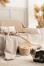 100% Памучни прекривачи за тросед 180*300 - Rio - Beige - Image 2