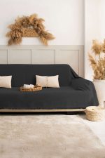 100% Памучни прекривачи за тросед 180*300 - Rio - Fume - Image 2