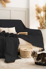 100% Памучни прекривачи за тросед 180*300 - Rio - Fume - Image 6