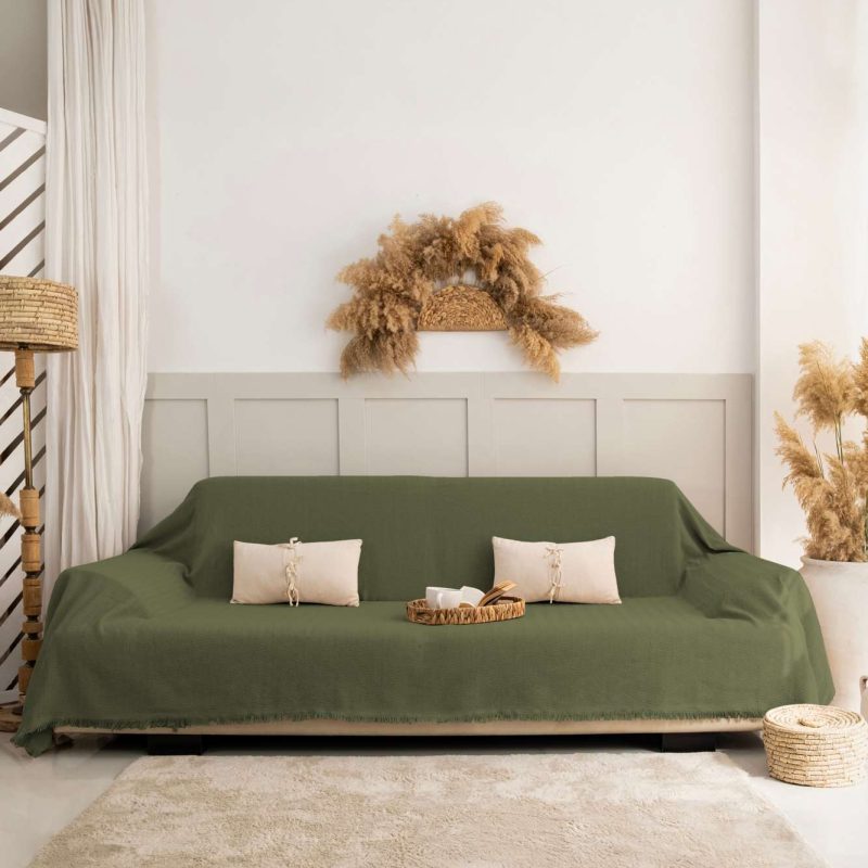 100% Памучни прекривачи за тросед 180*300 - Rio - Khaki