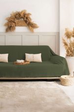 100% Памучни прекривачи за тросед 180*300 - Rio - Khaki - Image 4