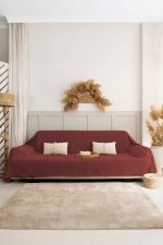 100% Памучни прекривачи за тросед 180*300 - Rio - Tile Red