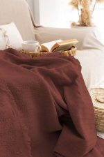 100% Памучни прекривачи за тросед 180*300 - Rio - Tile Red - Image 3