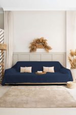 100% Памучни прекривачи за тросед 180*300 - Rio - Dark Blue