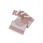 100% Памучни крпи за кујна – Maya (сет од 5 крпи)  Claret Red - Image 2