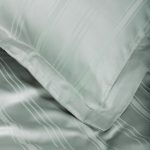 Premium Bamboo сатен постелнина - Bamboo Stripe - Mint - Image 2
