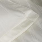 Premium Bamboo сатен постелнина - Bamboo Stripe - Ecru - Image 3