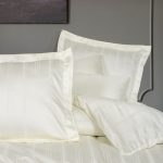 Premium Bamboo сатен постелнина - Bamboo Stripe - Ecru - Image 4