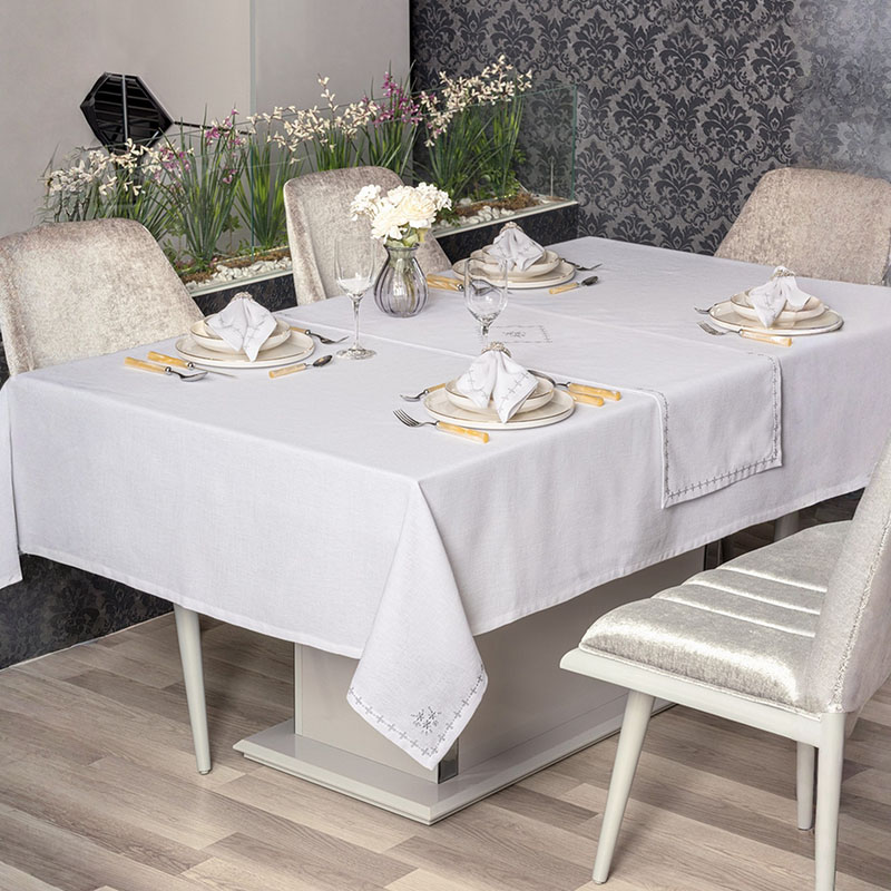 Сет чаршав / ранер и подметачи - Pera - White