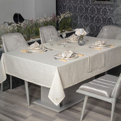 Сет чаршав / ранер и подметачи - Pera - Ecru