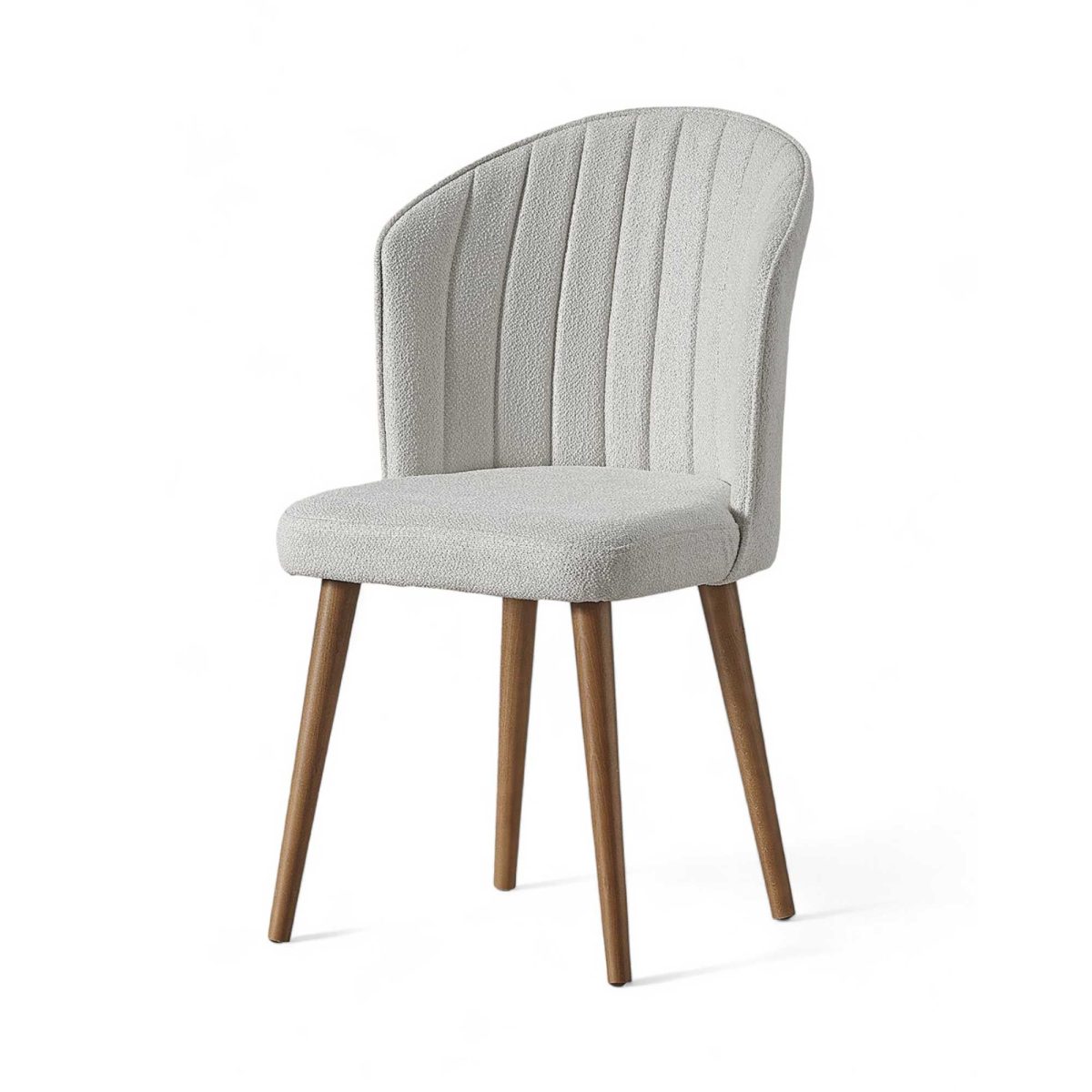 Rubi - Cream, Walnut – Комплет столчиња (2 парчиња) - Image 2