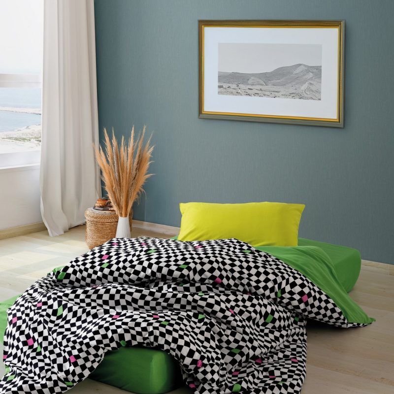 Dazzle - Green – Единечна Ranforce постелнина