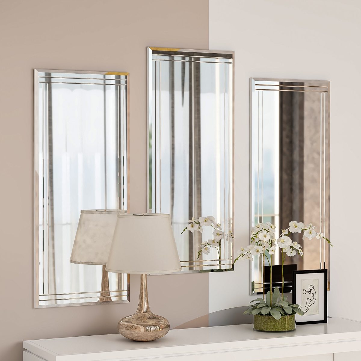 Mini Buhem - Transparent – Сет за украсни огледала (3 парчиња) - Image 2