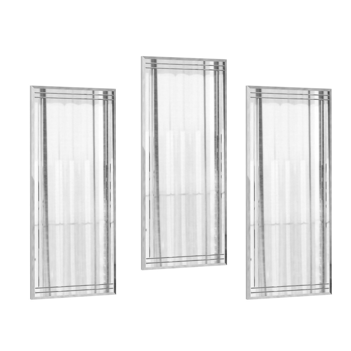 Mini Buhem - Transparent – Сет за украсни огледала (3 парчиња) - Image 5