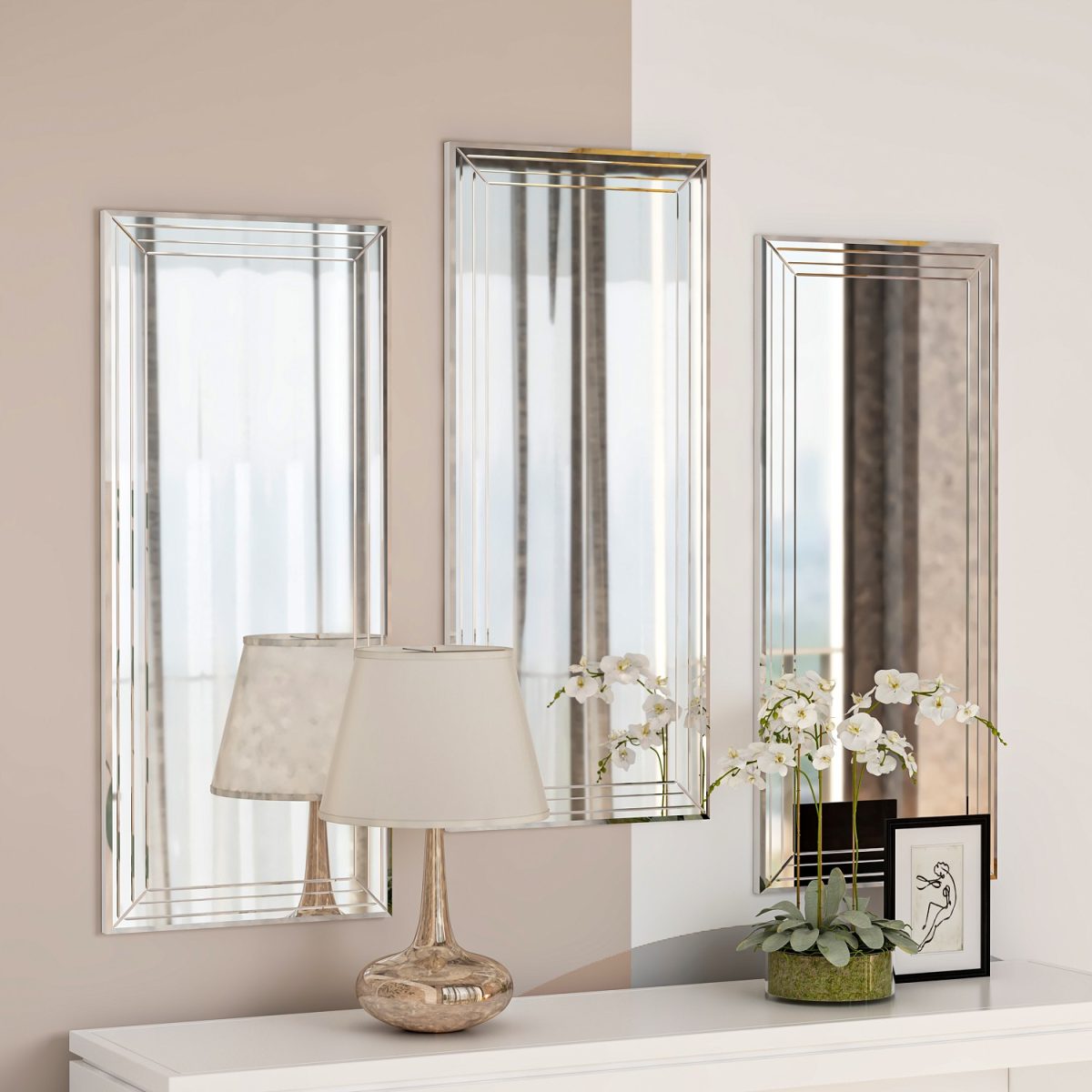 Mini Neom - Transparent – Комплет за украсни огледала (3 парчиња) - Image 2