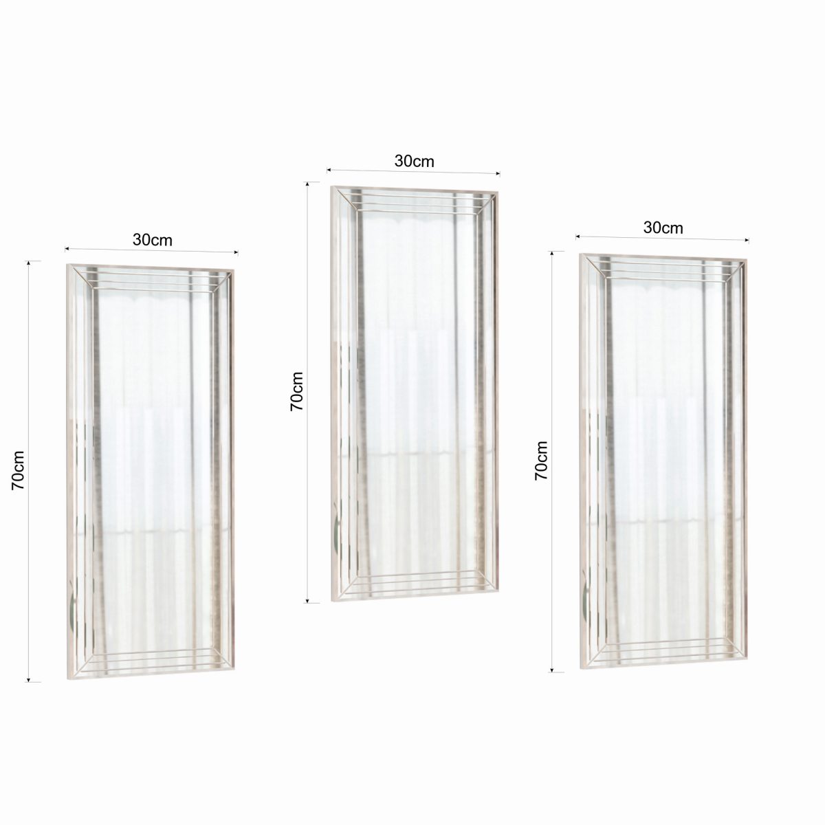 Mini Neom - Transparent – Комплет за украсни огледала (3 парчиња) - Image 6