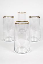 Avantgarde 520 - Gold, Transparent – Стаклен комплет (4 парчиња) - Image 3