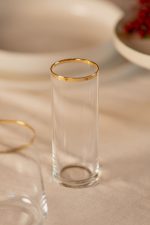 Avantgarde 195 - Gold, Transparent – Стаклен комплет (4 парчиња)