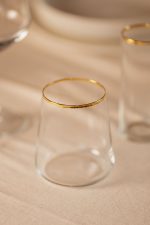 Avantgarde 420 - Gold, Transparent – Стаклен комплет (4 парчиња)