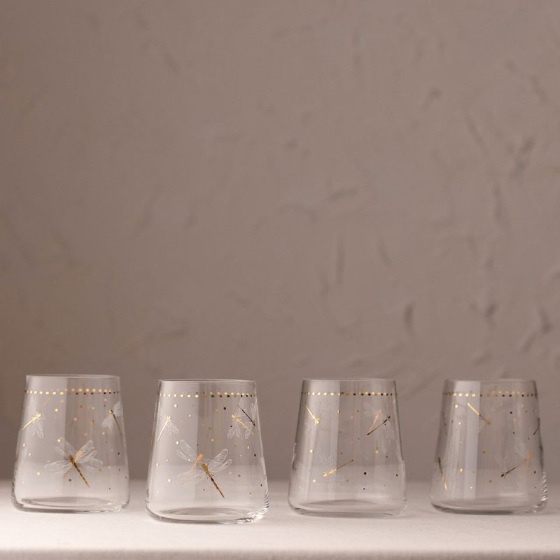 Dragonfly 420 – Стаклен комплет (4 парчиња)