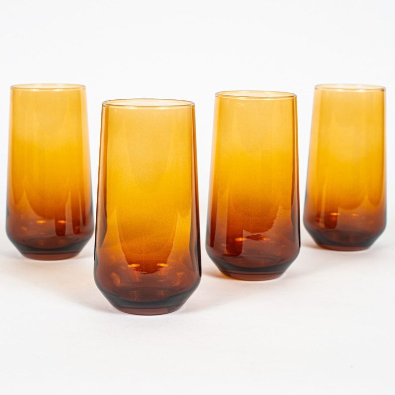 New Iconic 470 - Amber – Стаклен комплет (4 парчиња)