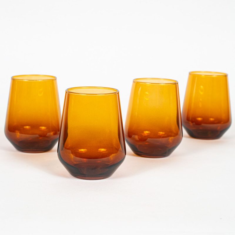 New Iconic 425 - Amber – Стаклен комплет (4 парчиња)